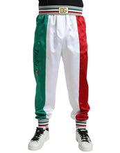 Load image into Gallery viewer, Dolce &amp; Gabbana Multicolor Italian Patch Slim Jogger Pants
