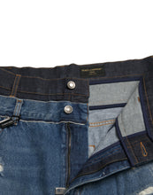 Load image into Gallery viewer, Dolce &amp; Gabbana Blue Tattered Cotton Men Denim Jeans
