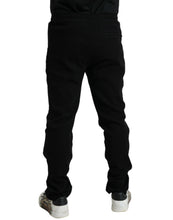 Load image into Gallery viewer, Dolce &amp; Gabbana Black Cotton Blend Jogger Sweatpants Pants
