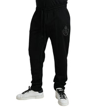 Load image into Gallery viewer, Dolce &amp; Gabbana Black Cotton Logo Jogger Men Sweatpants Pants
