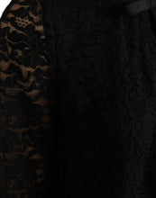 Load image into Gallery viewer, Dolce &amp; Gabbana Black STAFF Blouse Floral Lace Nylon Top
