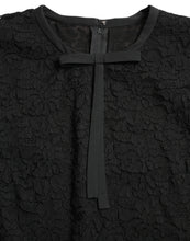 Load image into Gallery viewer, Dolce &amp; Gabbana Black STAFF Blouse Floral Lace Nylon Top
