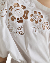 Load image into Gallery viewer, Dolce &amp; Gabbana White Cotton Floral Cut Out Blouse Top

