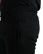 Load image into Gallery viewer, Dolce &amp; Gabbana Black Cotton Blend Jogger Men Sweatpants Pants
