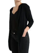 Load image into Gallery viewer, Dolce &amp; Gabbana Black Cardigan Cashmere Long Sleeves Sweater
