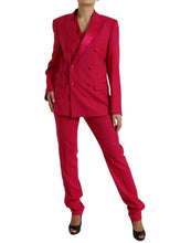 Load image into Gallery viewer, Dolce &amp; Gabbana Red MARTINI Wool Slim Fit 3 Piece Suit

