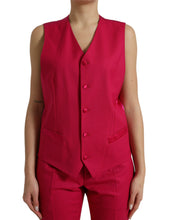 Load image into Gallery viewer, Dolce &amp; Gabbana Red MARTINI Wool Slim Fit 3 Piece Suit
