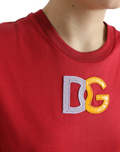 Load image into Gallery viewer, Dolce &amp; Gabbana Red Cotton DG Logo Crew Neck Tank Top T-shirt
