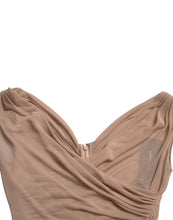 Load image into Gallery viewer, Dolce &amp; Gabbana Beige Viscose V-neck Sleeveless Tank Top
