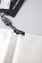 Load image into Gallery viewer, Dolce &amp; Gabbana Elegant White Silk Cummerbund
