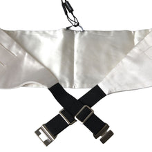 Load image into Gallery viewer, Dolce &amp; Gabbana Elegant White Silk Cummerbund
