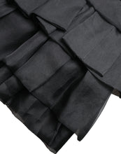 Load image into Gallery viewer, Dolce &amp; Gabbana Black Tiered Aline High Waist Silk Mini Skirt
