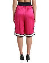 Load image into Gallery viewer, Dolce &amp; Gabbana Pink Viscose Jersey Logo High Waist Shorts
