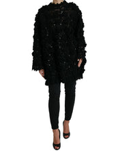 Load image into Gallery viewer, Dolce &amp; Gabbana Black Sequined Embellished Pullover Sweater
