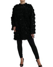 Load image into Gallery viewer, Dolce &amp; Gabbana Black Sequined Embellished Pullover Sweater
