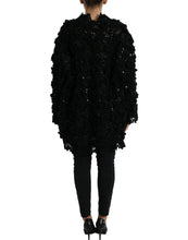 Load image into Gallery viewer, Dolce &amp; Gabbana Black Sequined Embellished Pullover Sweater
