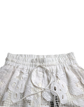 Load image into Gallery viewer, Dolce &amp; Gabbana White Cotton Cutout High Waist Bermuda Shorts
