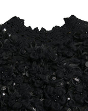 Load image into Gallery viewer, Dolce &amp; Gabbana Black Sequined Embellished Pullover Sweater
