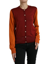 Load image into Gallery viewer, Dolce &amp; Gabbana Multicolor Cardigan Color Block Silk Crewneck Sweater
