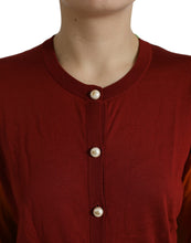 Load image into Gallery viewer, Dolce &amp; Gabbana Multicolor Cardigan Color Block Silk Crewneck Sweater
