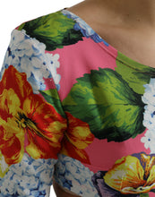 Load image into Gallery viewer, Dolce &amp; Gabbana Multicolor Floral Long Sleeves Cropped Top
