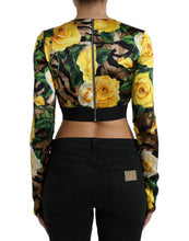 Load image into Gallery viewer, Dolce &amp; Gabbana Multicolor Floral Long Sleeves Cropped Top
