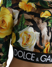 Load image into Gallery viewer, Dolce &amp; Gabbana Multicolor Floral Long Sleeves Cropped Top
