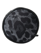 Load image into Gallery viewer, Dolce &amp; Gabbana Black Leopard Round Slim Tote Bottle Cage Bag
