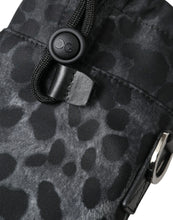 Load image into Gallery viewer, Dolce &amp; Gabbana Black Leopard Round Slim Tote Bottle Cage Bag
