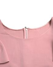 Load image into Gallery viewer, Dolce &amp; Gabbana Pink Short Sleeves Round Neck Blouse Top
