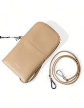 Load image into Gallery viewer, Dolce &amp; Gabbana Beige Leather Purse Crossbody Sling Phone Bag
