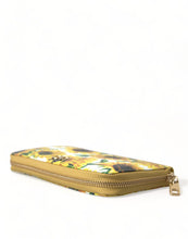 Load image into Gallery viewer, Dolce &amp; Gabbana White Sunflower Leather DG Zip Around Continental Wallet
