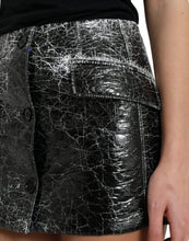 Load image into Gallery viewer, Dolce &amp; Gabbana Black Cotton Blend High Waist Mini Skirt
