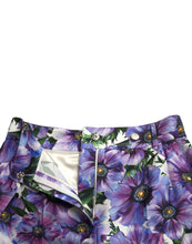 Load image into Gallery viewer, Dolce &amp; Gabbana Purple Anemone High Waist Hot Pants Shorts
