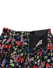 Load image into Gallery viewer, Dolce &amp; Gabbana Black Floral High Waist Hot Pants Shorts
