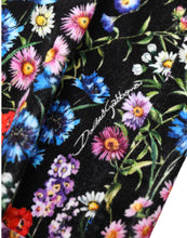 Load image into Gallery viewer, Dolce &amp; Gabbana Black Floral High Waist Hot Pants Shorts
