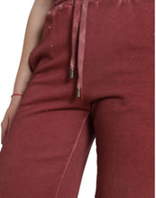 Load image into Gallery viewer, Dolce &amp; Gabbana Maroon Cotton High Waist Sweatshorts Shorts
