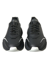 Load image into Gallery viewer, Dolce &amp; Gabbana Black White Leather Logo Daymaster Sneakers Shoes
