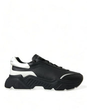 Load image into Gallery viewer, Dolce &amp; Gabbana Black White Leather Logo Daymaster Sneakers Shoes
