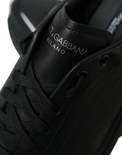 Load image into Gallery viewer, Dolce &amp; Gabbana Black White Leather Logo Daymaster Sneakers Shoes
