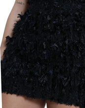 Load image into Gallery viewer, Dolce &amp; Gabbana Black Nylon Textured High Waist Mini Skirt
