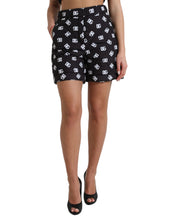 Load image into Gallery viewer, Dolce &amp; Gabbana Black Nylon Logo High Waist Bermuda Shorts
