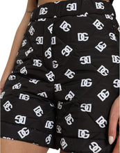 Load image into Gallery viewer, Dolce &amp; Gabbana Black Nylon Logo High Waist Bermuda Shorts
