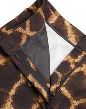 Load image into Gallery viewer, Dolce &amp; Gabbana Brown Giraffe High Waist Hot Pants Shorts
