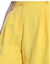 Load image into Gallery viewer, Dolce &amp; Gabbana Yellow Viscose High Waist Bermuda Shorts
