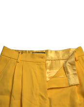 Load image into Gallery viewer, Dolce &amp; Gabbana Yellow Viscose High Waist Bermuda Shorts
