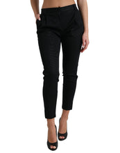 Load image into Gallery viewer, Dolce &amp; Gabbana Black Mid Waist Skinny Cropped Pants
