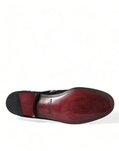 Load image into Gallery viewer, Dolce &amp; Gabbana Black Floral Velvet Formal Dress Shoes

