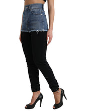 Load image into Gallery viewer, Dolce &amp; Gabbana Black Blue Cotton High Waist PRETTY Denim Pants
