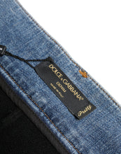 Load image into Gallery viewer, Dolce &amp; Gabbana Black Blue Cotton High Waist PRETTY Denim Pants
